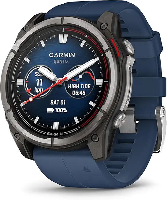 Garmin® quatix® 8, 51 mm, Marine GPS Smart手錶, Bright AMOLED 顯示器, Chartplotter Controls, Built-in Flashlight, 24/7 H...